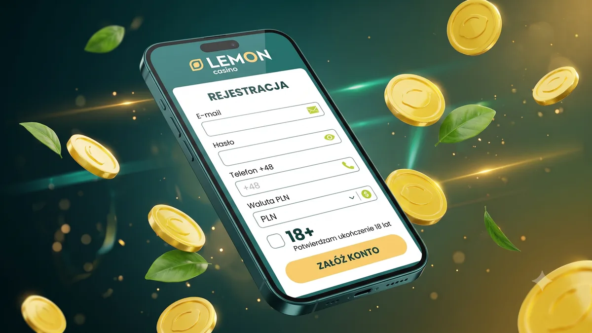 Rejestracja Lemon Casino – formularz, +48 i PLN